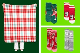 Old Navy Socks and Blanket