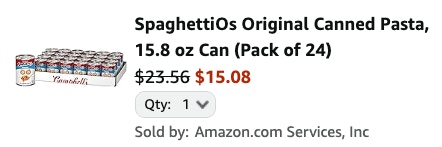 SpaghettiOs Original Canned Pasta 24- ct