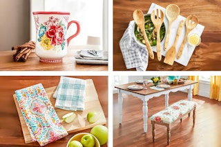 4 lifestyle images of The Pioneer Woman items: Home Goods & furniture