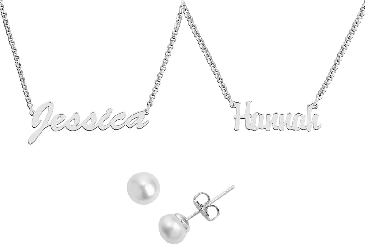 Sterling Silver Name Necklace