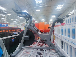 proform exercise bike on display
