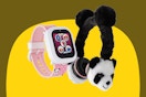 kids' smartwatch and headphones set - panda