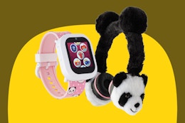 kids' smartwatch and headphones set - panda