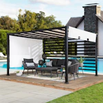 Metal Pergola with Canopy