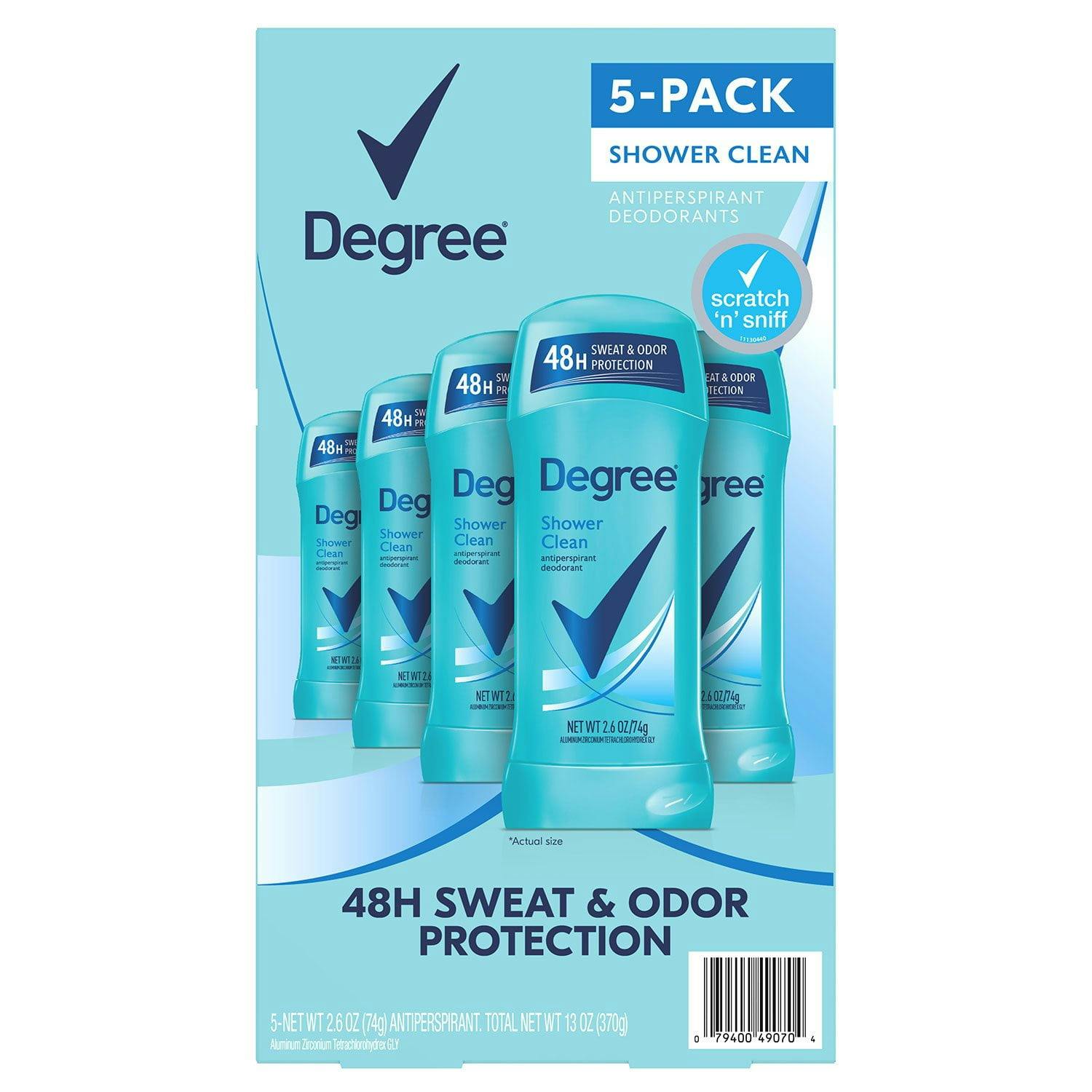 Degree Antiperspirant 5-Pack