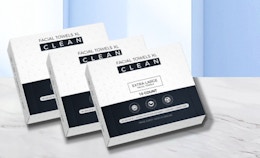 three packs of disposable face towels