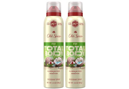 2 Old Spice Deodorant Sprays