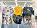 toddler pajamas sitting on a target shelf