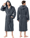 Men's Fleece Hooded Robe