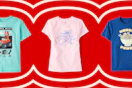 graphic tees on a grid