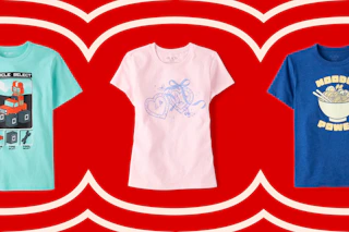 graphic tees on a grid