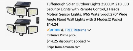 Cart solar lights