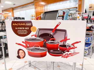 Rachael Ray Cookware Set in red