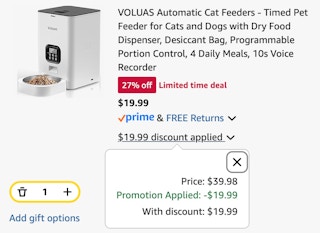 pet food feeder cart