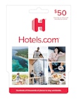Hotels.com $50 Gift Card
