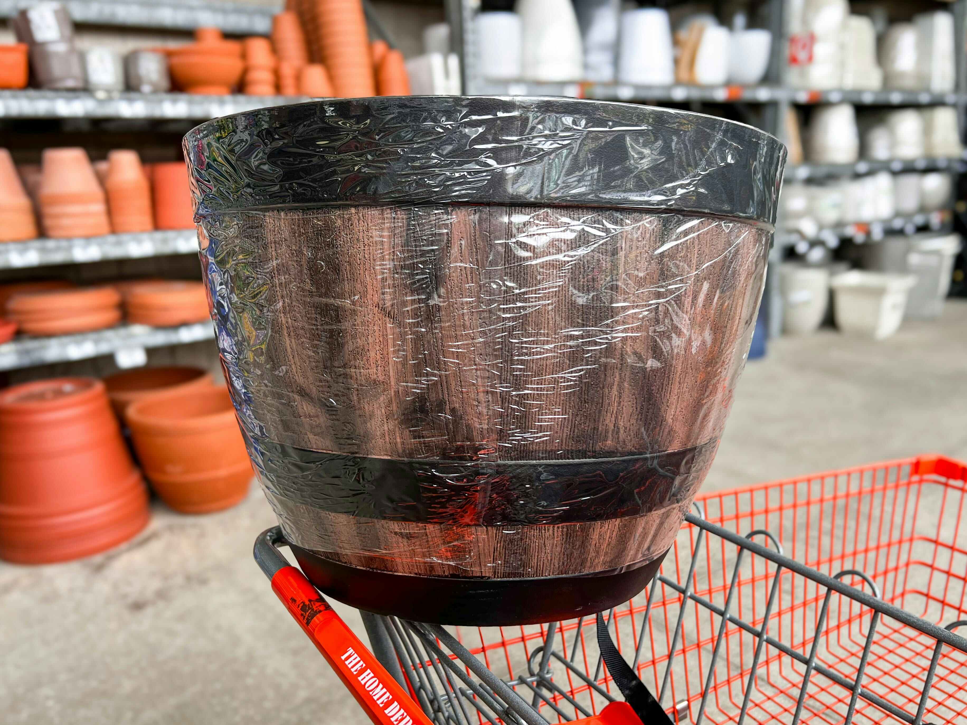 Wine Barrel Planters, Only $8.49 Each at Home Depot