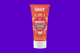 a bottle of olly scrub