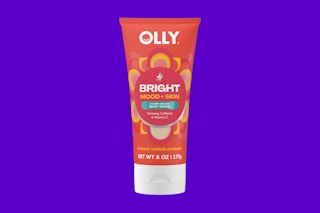 a bottle of olly scrub