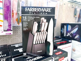 Stainless Steel 15-Piece Knife Block Set, Only $18.99 at Target (Reg. $40) card image