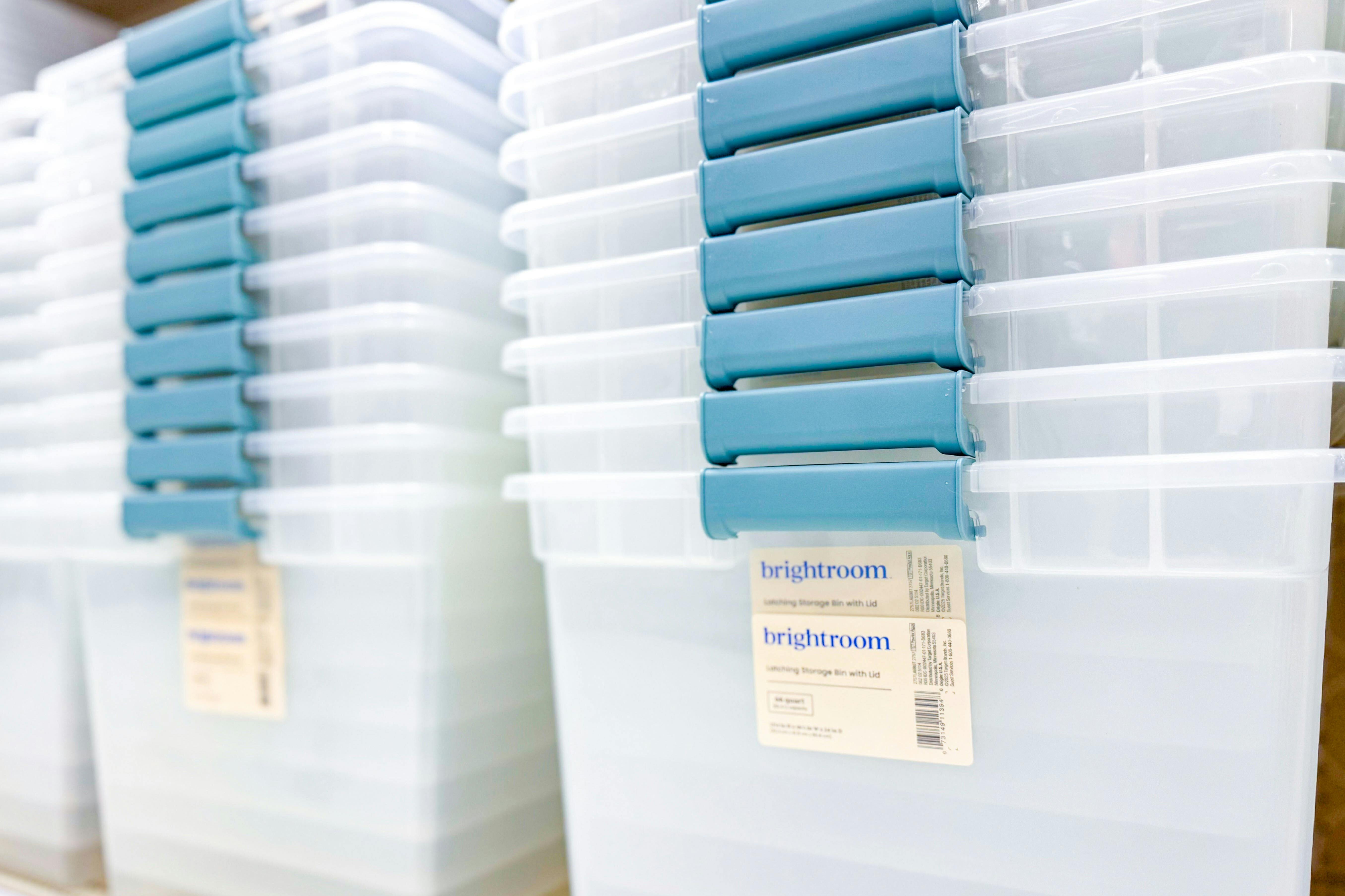 brightroom storage bins sitting on a target shelf