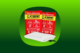 Emergency Fire Blanket 2-Pack, Only $29.87 on Amazon (Reg. $50) card image