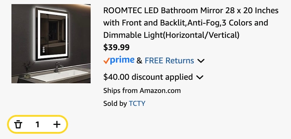 bathroom mirror