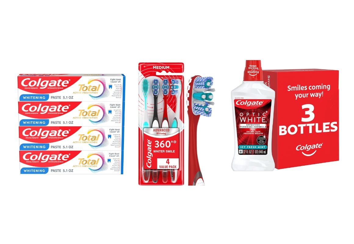 3 Colgate Oral Care Products