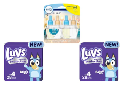 2 Luvs Diapers + 1 Febreze Product
