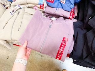 DKNY Women's Terry Zip Front Jacket