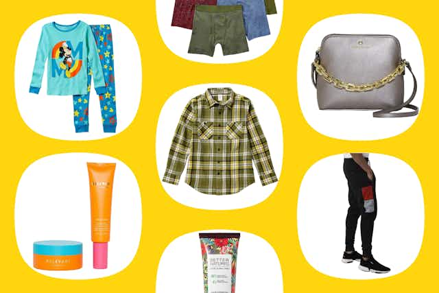 Top JCPenney Clearance Finds: $11 Pajamas, $15 Joggers, $4 Beauty Deals card image