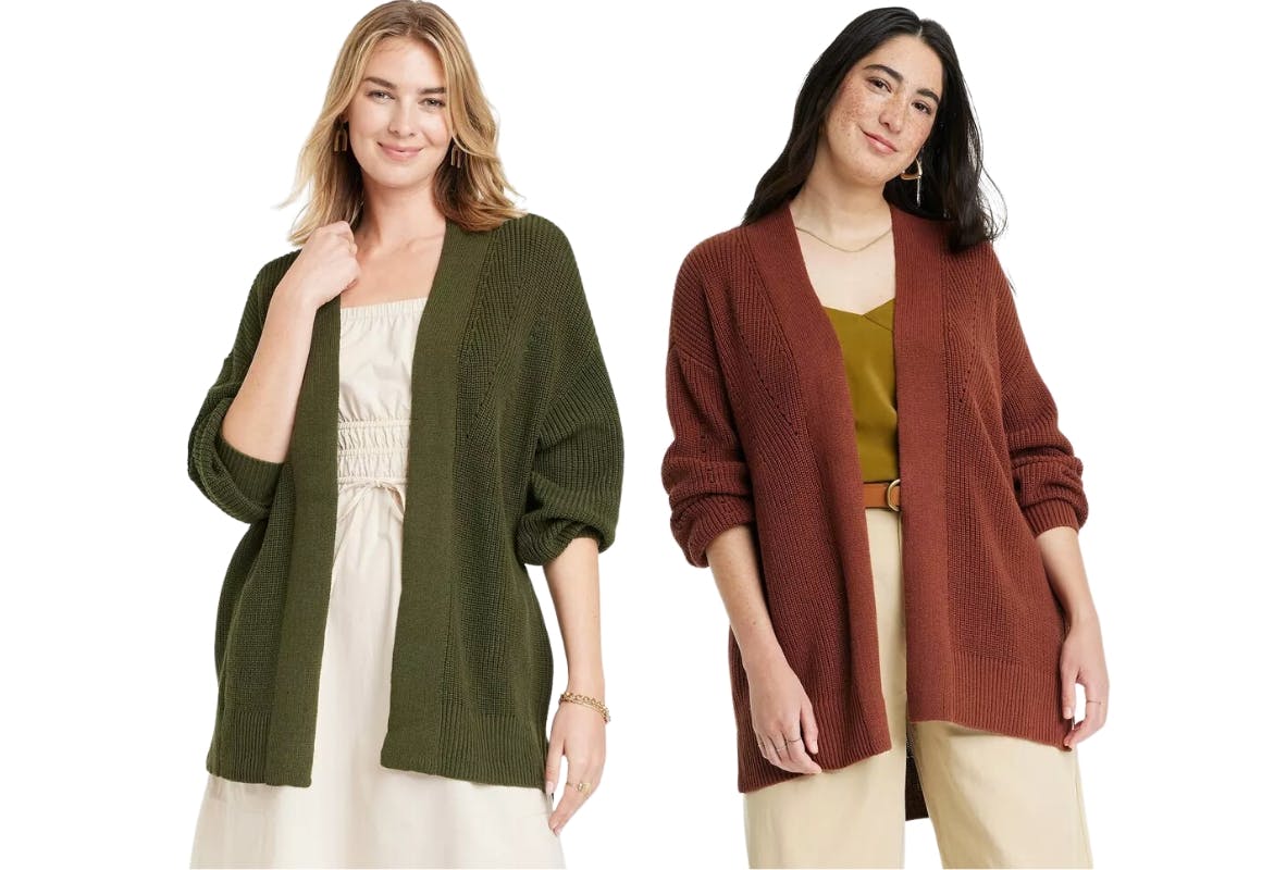 Open-Front Cardigan