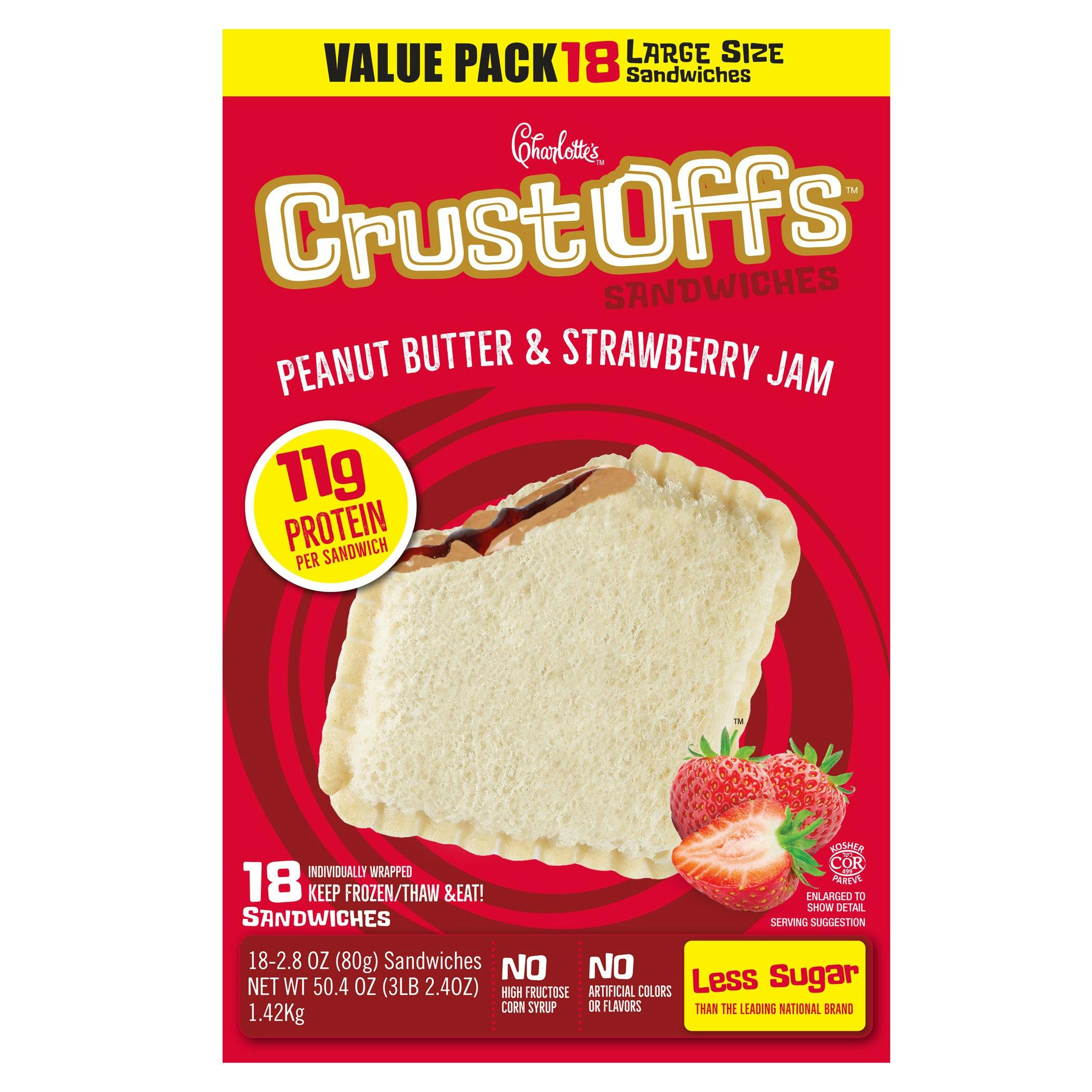 Charlotte's PB & Jam Crustoffs