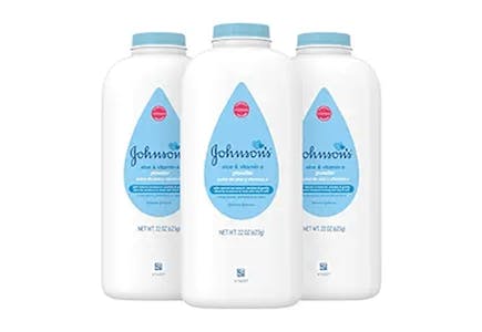 Johnson's Baby Powder 3-Pack