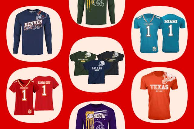 Football Graphic Tees for the Family — Prices as Low as $8.99 at Groupon card image