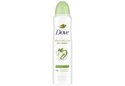 2 Dove Dry Sprays