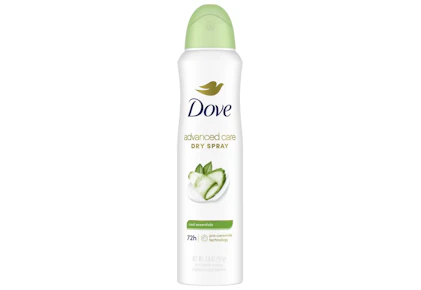 2 Dove Dry Sprays