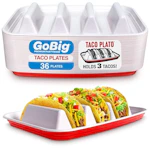 Taco Plates with Dividers 36-Pack
