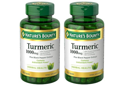 2 Nature's Bounty Turmeric