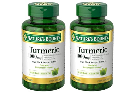 2 Nature's Bounty Turmeric