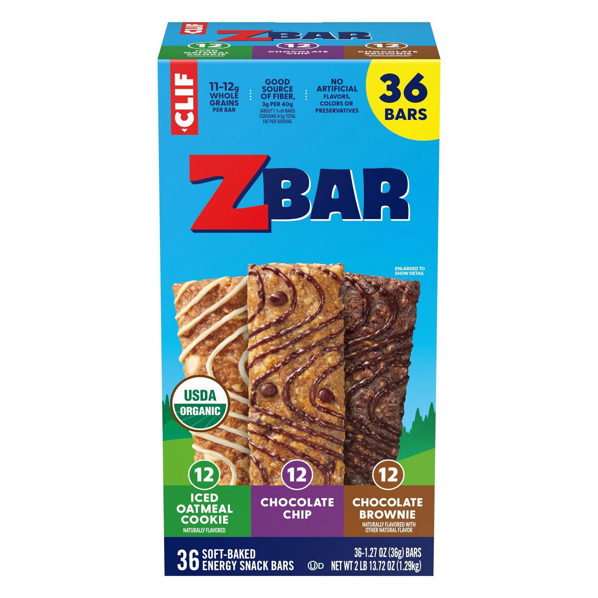 Clif ZBar Organic Granola Bars 36-Pack