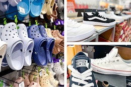 Retail Foot Locker In Store KCL Photo Crocs Vans and Converse