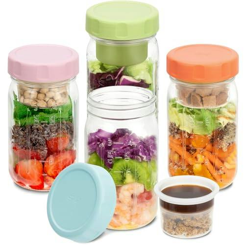 Glass Salad Jars