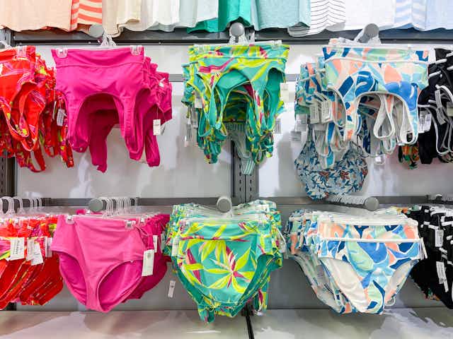 60% Off at Old Navy: $8 Swimwear, $30 Faux Leather Jacket, and More card image