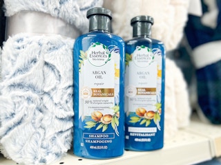 two bottles of herbal essences