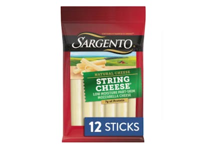 2 Sargento Cheese Stick Packs