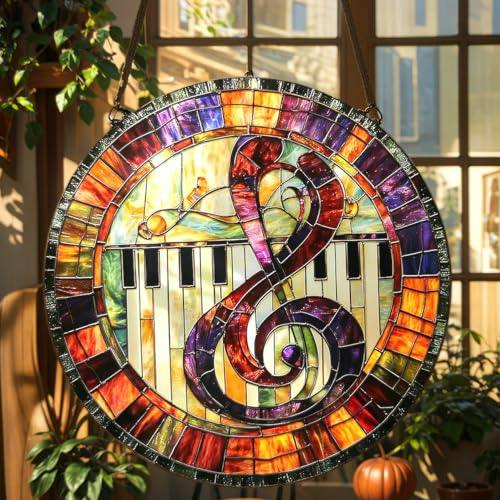 Treble Clef Piano Suncatcher