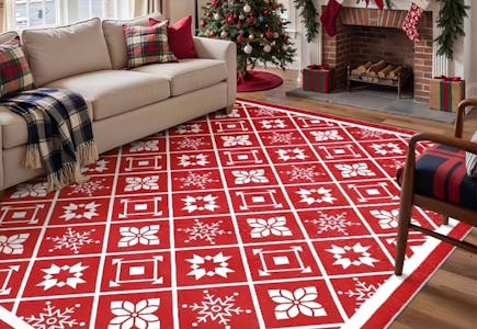 Holiday Aisle Washable Area Rug