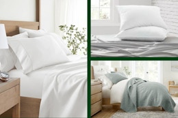 Bestselling Linens & Hutch Bedding: $27 Duvet Sets, $21 Sheet Sets, $36 Pillows card image