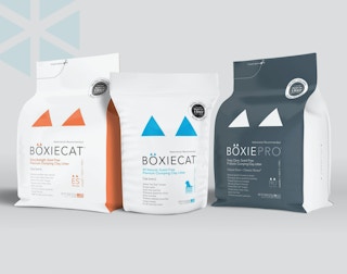 three bags of cat liter