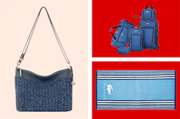 The Sak Crossbody Bag, Luggage Set + Lacoste Towel